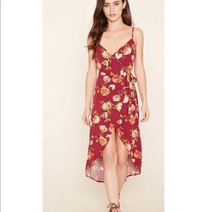 Forever 21 Floral Wrap Dress Small